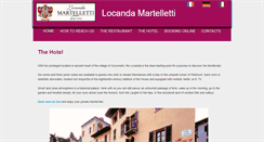 Desktop Screenshot of locandamartelletti.it